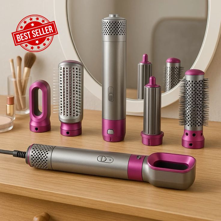 🔥 AirGlam™ 5-in-1 Frizz Hair Styler – Best Seller! ✨ 70% OFF Today 🛍️