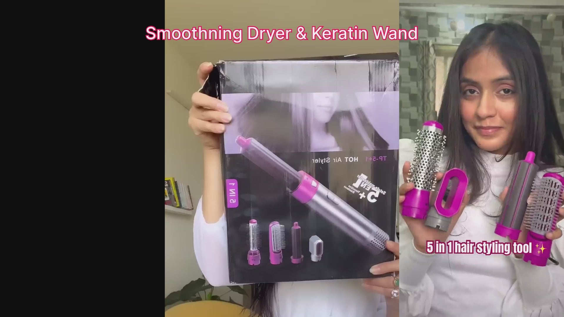 🔥 AirGlam™ 5-in-1 Frizz Hair Styler – Best Seller! ✨ 70% OFF Today 🛍️